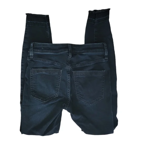 Free People We The Free Ivy Released Hem Skinny Jeans In Seal Blue Size 26 - Picture 5 of 8